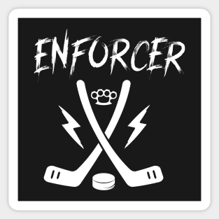 Enforcer Tough Guy Ice Hockey Goon Sticker